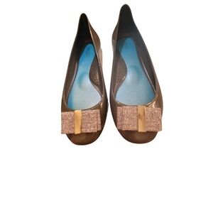 Oka-B Ballet Flats With Bow Toe Detail Size 7‎
